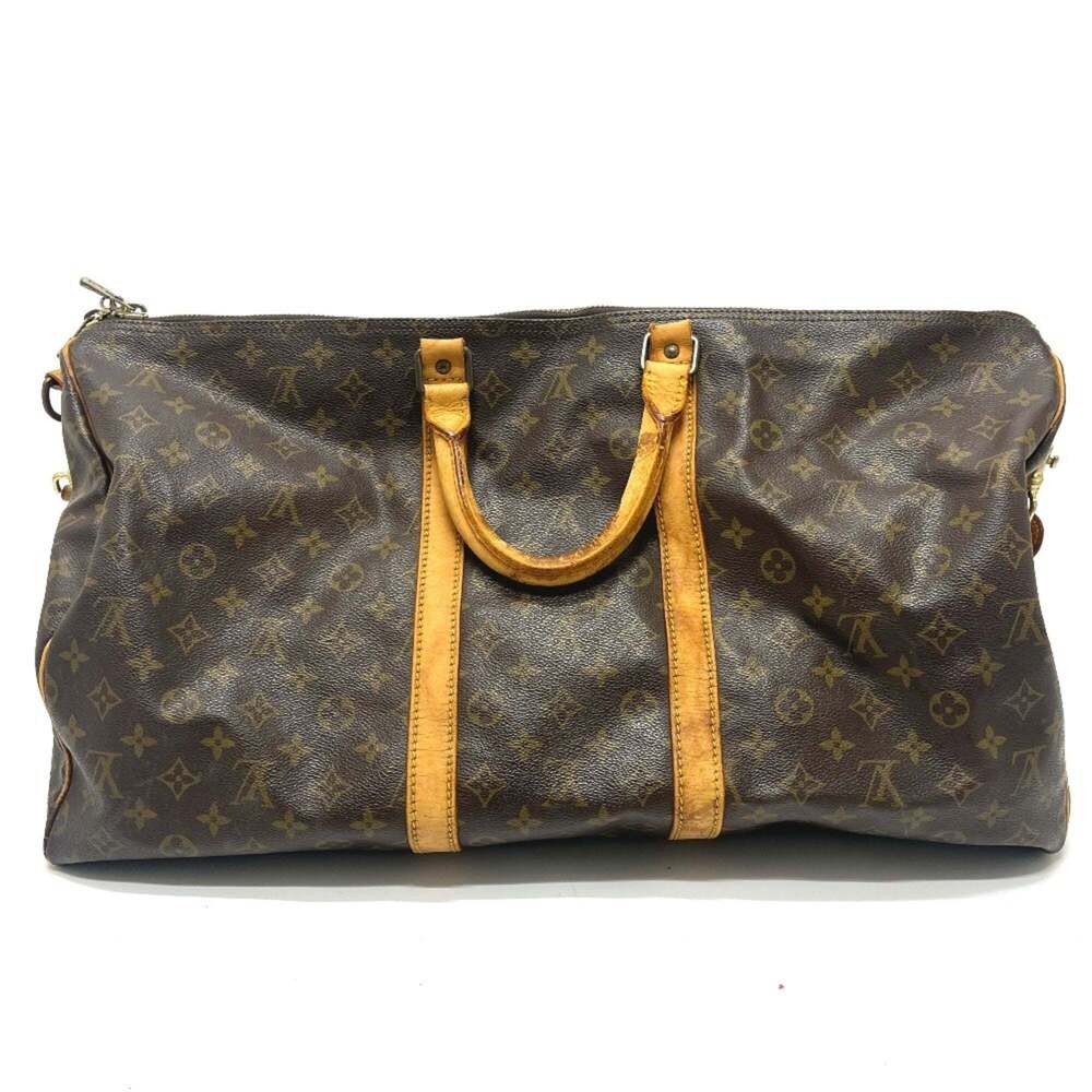 LOUIS VUITTON Authentic Brown Monogram Canvas Boston Bag - Picture 2 of 16